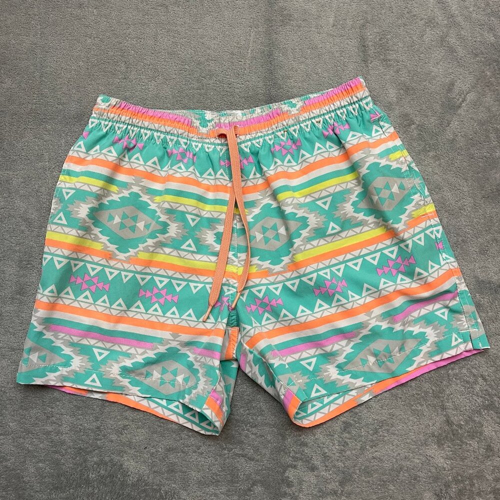 Chubbies Shorts Aztec The En Fuegos 5.5" Classic Swim Trunks Lined Men’s Small